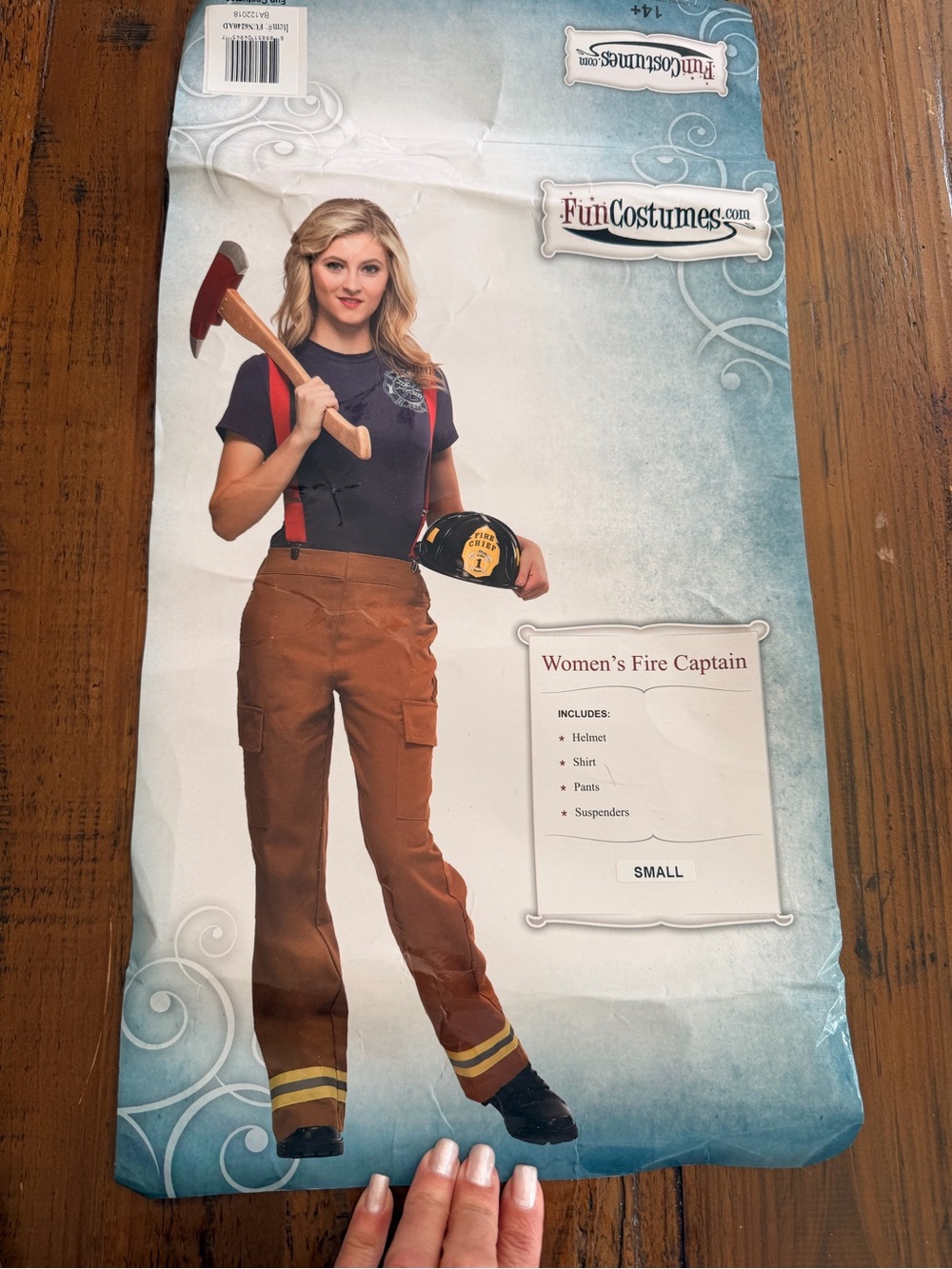 Women’s FireCaptain costume small- Black & Brown